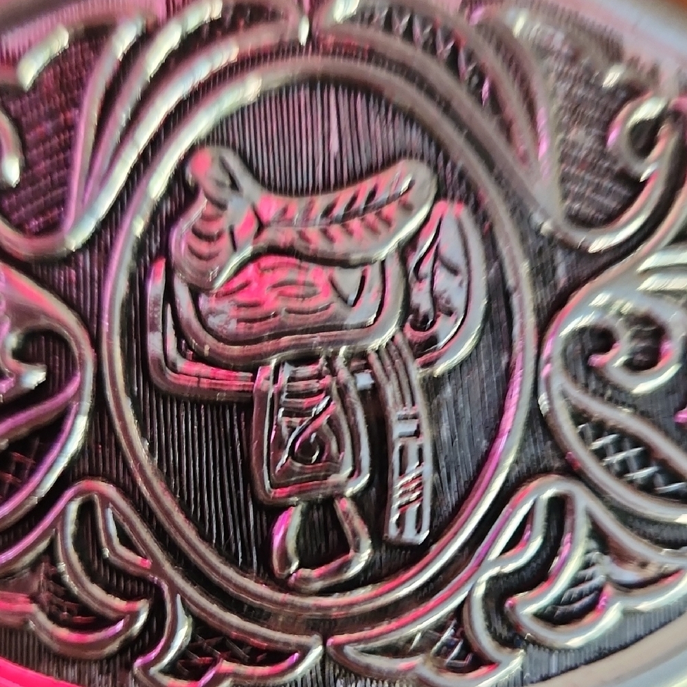 Avon Youth Silver Finish Saddle Belt Buckle 3" - Picture 4 of 4